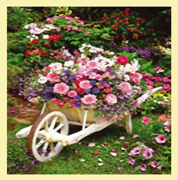 Garden Flowers Nature Themed Maxi Wooden Jigsaw Puzzle 250 Pieces