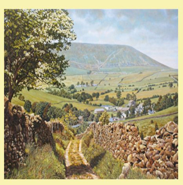 Pendle Hill In May Location Themed Maxi Wooden Jigsaw Puzzle 250 Pieces