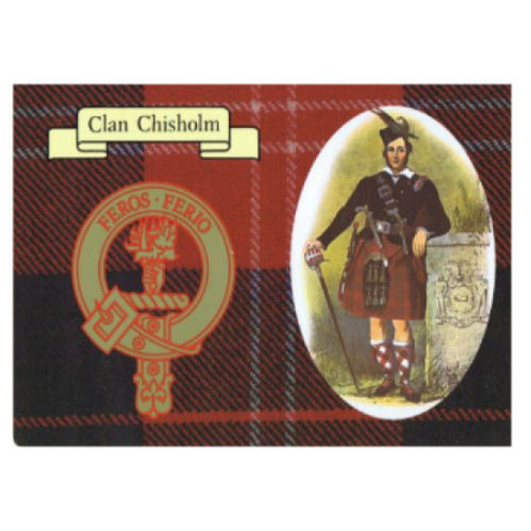 Chisholm Clan Crest Tartan History Chisholm Clan Badge Postcard