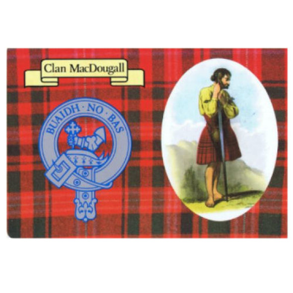 MacDougall Clan Crest Tartan History MacDougall Clan Badge Postcards Set of 2