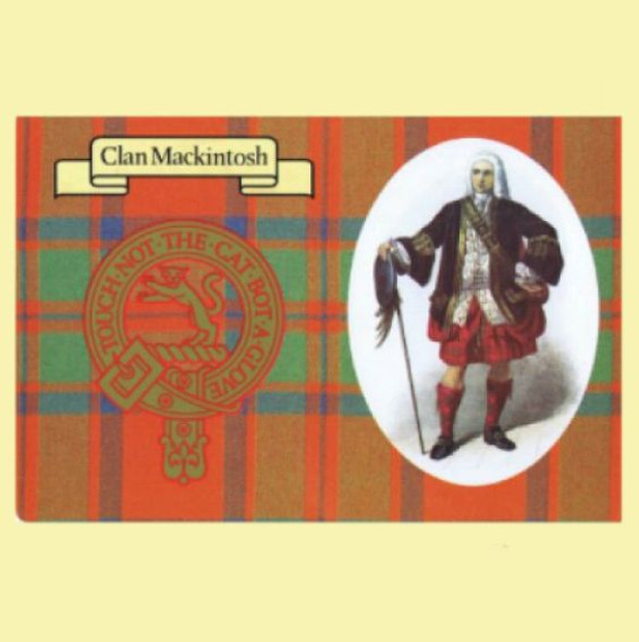 MacKintosh Clan Crest Tartan History MacKintosh Clan Badge Postcard