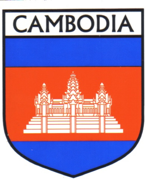 Cambodia Flag Country Flag Cambodia Decals Stickers Set of 3