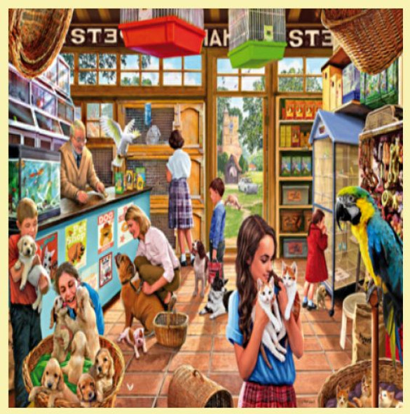 Pet Shop Animal Themed Maxi Wooden Jigsaw Puzzle 250 Pieces