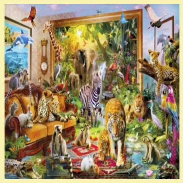 Coming To Life Animal Themed Maxi Wooden Jigsaw Puzzle 250 Pieces