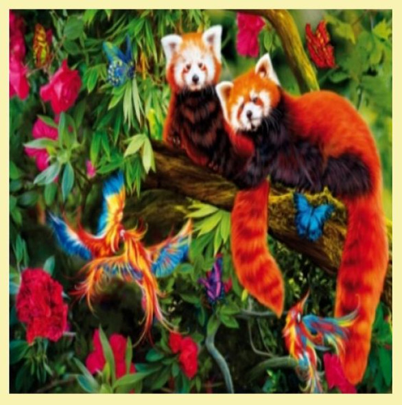 Red Pandas Animal Themed Magnum Wooden Jigsaw Puzzle 750 Pieces