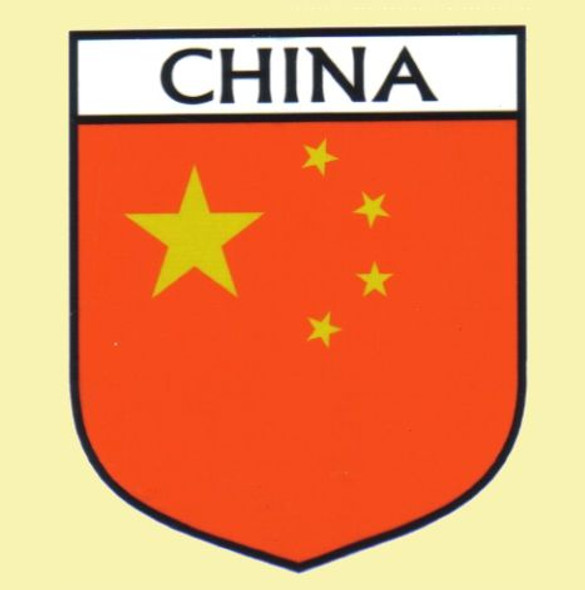 China Flag Country Flag China Decals Stickers Set of 3