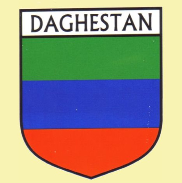Daghestan Flag Country Flag Daghestan Decals Stickers Set of 3