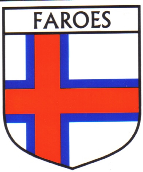 Faroes Flag Country Flag Faroes Decal Sticker