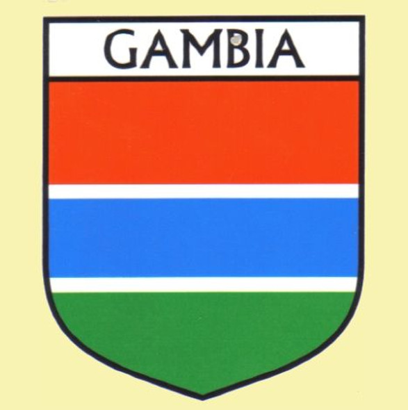 Gambia Flag Country Flag Gambia Decal Sticker