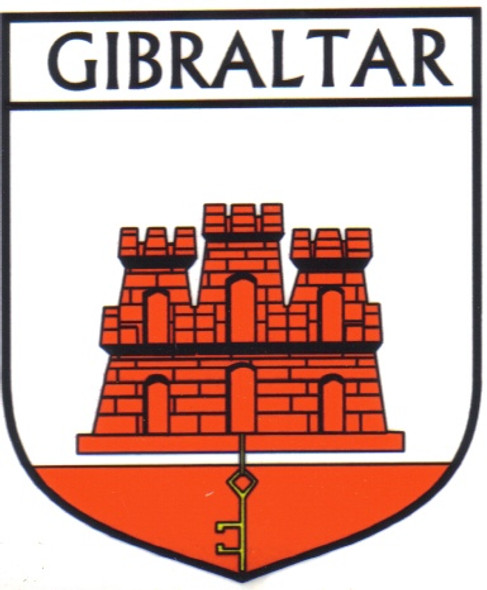 Gibraltar Flag Country Flag Gibraltar Decal Sticker