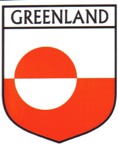 Greenland Flag Country Flag Greenland Decal Sticker