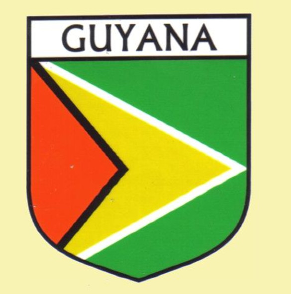 Guyana Flag Country Flag Guyana Decal Sticker