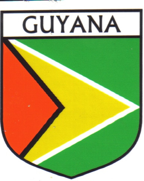 Guyana Flag Country Flag Guyana Decal Sticker