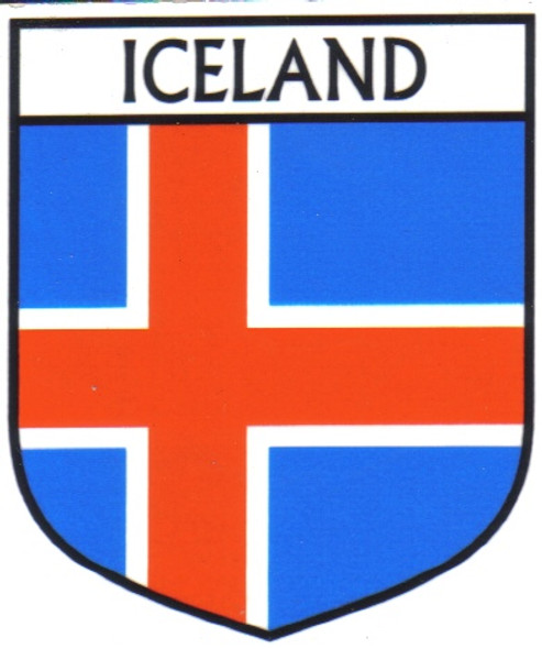 Iceland Flag Country Flag Iceland Decal Sticker