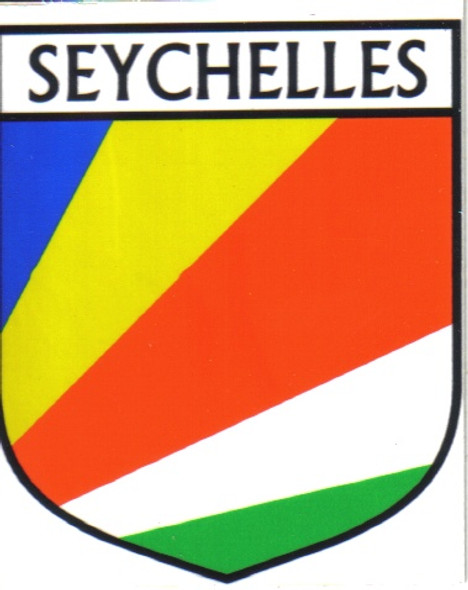 Seychelles Flag Country Flag Seychelles Decals Stickers Set of 3