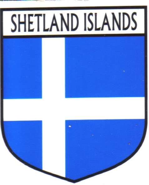 Shetland Islands Flag Country Flag Shetland Islands Decals Stickers Set of 3