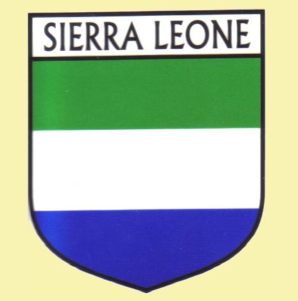 Sierra Leone Flag Country Flag Sierra Leone Decals Stickers Set of 3