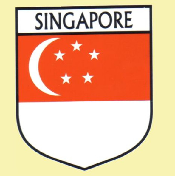 Singapore Flag Country Flag Singapore Decals Stickers Set of 3