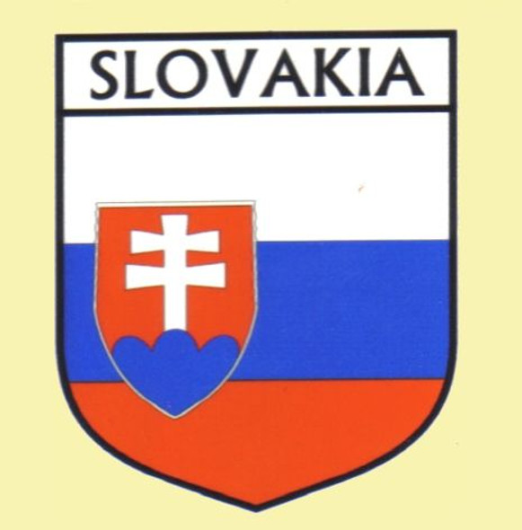 Slovakia Flag Country Flag Slovakia Decals Stickers Set of 3