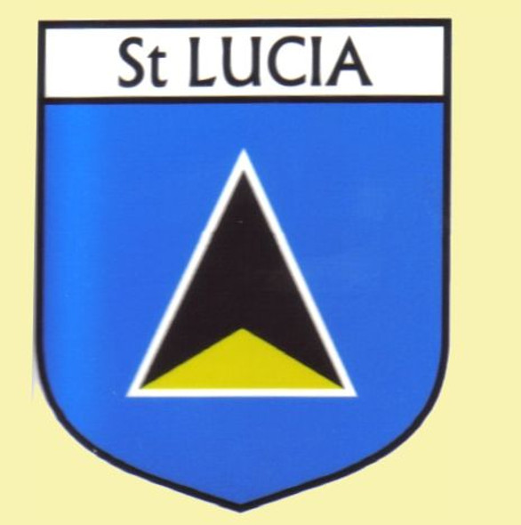 St Lucia Flag Country Flag St Lucia Decals Stickers Set of 3