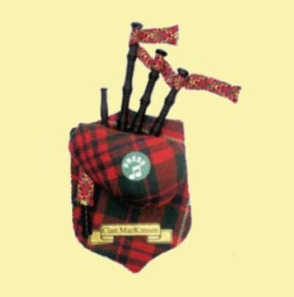 MacKinnon Clan Tartan Musical Bagpipe Fridge Magnets Set of 2