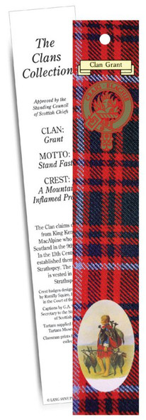 Grant Clan Tartan Grant History Bookmarks Set of 2