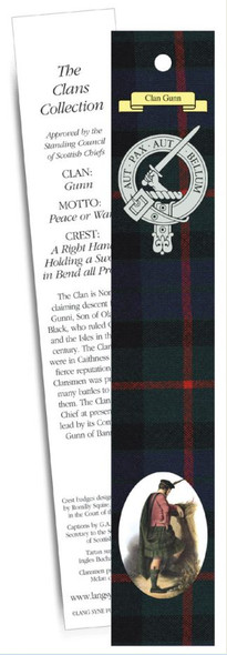 Gunn Clan Tartan Gunn History Bookmarks Set of 5