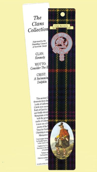 Kennedy Clan Tartan Kennedy History Bookmarks Set of 2