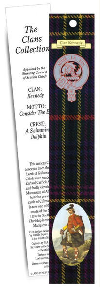 Kennedy Clan Tartan Kennedy History Bookmarks Set of 5