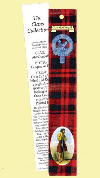 MacDougall Clan Tartan MacDougall History Bookmarks Set of 2