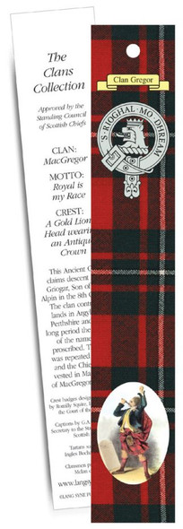 MacGregor Clan Tartan MacGregor History Bookmarks Set of 2
