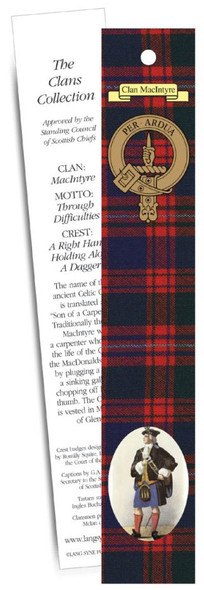 MacIntyre Clan Tartan MacIntyre History Bookmarks Set of 2