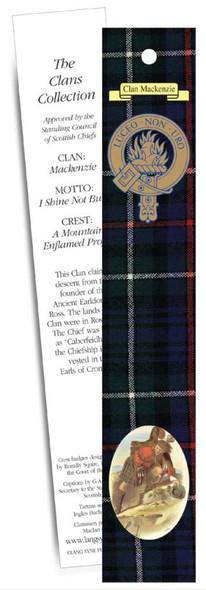 MacKenzie Clan Tartan MacKenzie History Bookmarks Set of 5