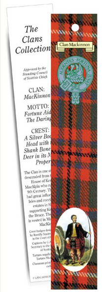 MacKinnon Clan Tartan MacKinnon History Bookmarks Set of 2