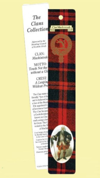 MacKintosh Clan Tartan MacKintosh History Bookmarks Set of 2