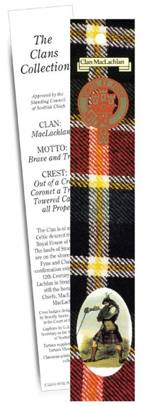 MacLachlan Clan Tartan MacLachlan History Bookmarks Set of 2