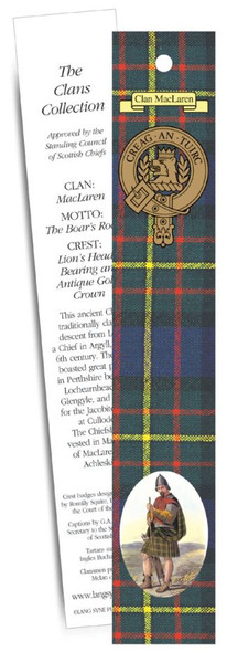 MacLaren Clan Tartan MacLaren History Bookmarks Pack of 10