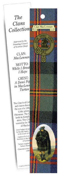 MacLennan Clan Tartan MacLennan History Bookmarks Set of 2