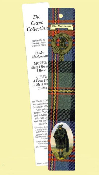 MacLennan Clan Tartan MacLennan History Bookmarks Pack of 10