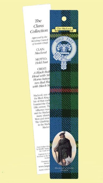 MacLeod Ancient Clan Tartan MacLeod Ancient History Bookmarks Set of 2