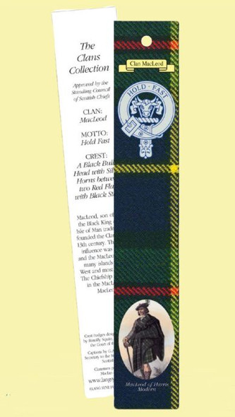 MacLeod Harris Clan Tartan MacLeod Harris History Bookmarks Set of 5