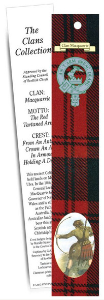 MacQuarrie Clan Tartan MacQuarrie History Bookmarks Set of 5