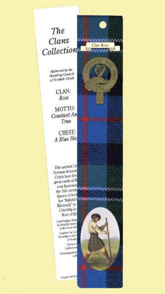 Rose Clan Tartan Rose History Bookmarks Set of 2