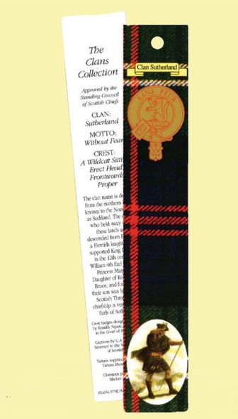 Sutherland Clan Tartan Sutherland History Bookmarks Set of 5
