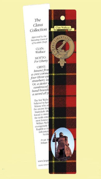 Wallace Clan Tartan Wallace History Bookmarks Pack of 10