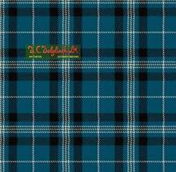 Angle Blue Ancient Double Width 11oz Lightweight Tartan Wool Fabric