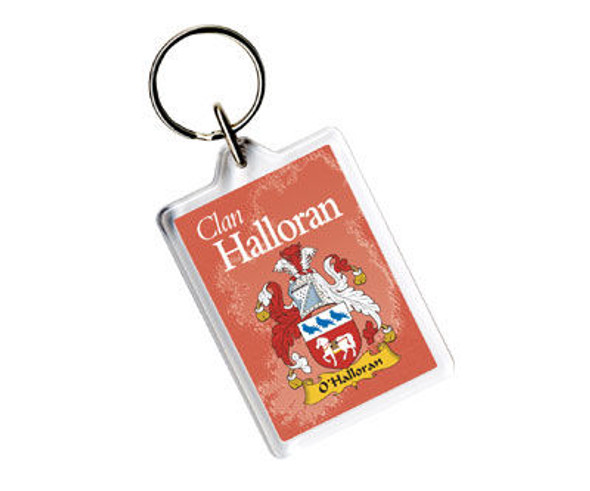 O'Halloran Coat of Arms Irish Family Name Acryllic Key Ring Set of 3