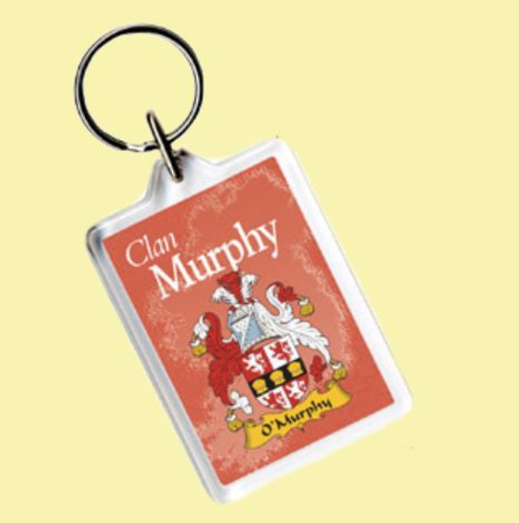 Murphy Coat of Arms Irish Family Name Acryllic Key Ring Set of 5