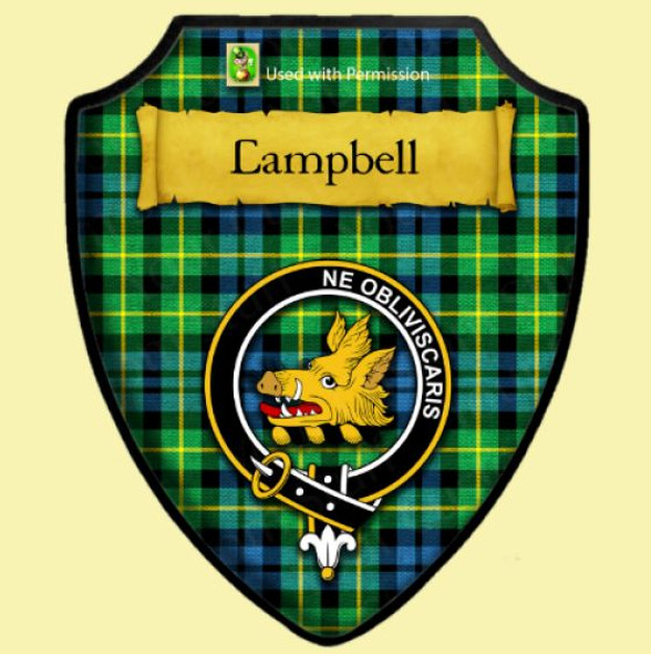 Campbell Of Breadalbane Ancient Tartan Crest Wooden Wall Plaque Shield