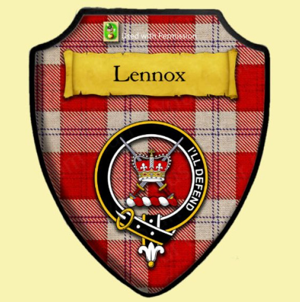 Lennox Dress Kincaid Badge Tartan Crest Wooden Wall Plaque Shield